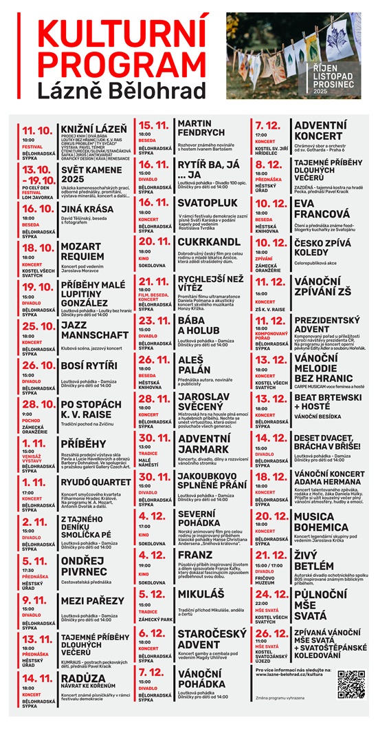 Aktuální kulturní program