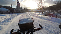 Putování na kole v zimě